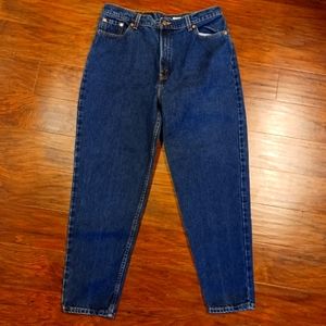 Vintage Levi's 522 high rise Tapered Leg Mom blue jeans